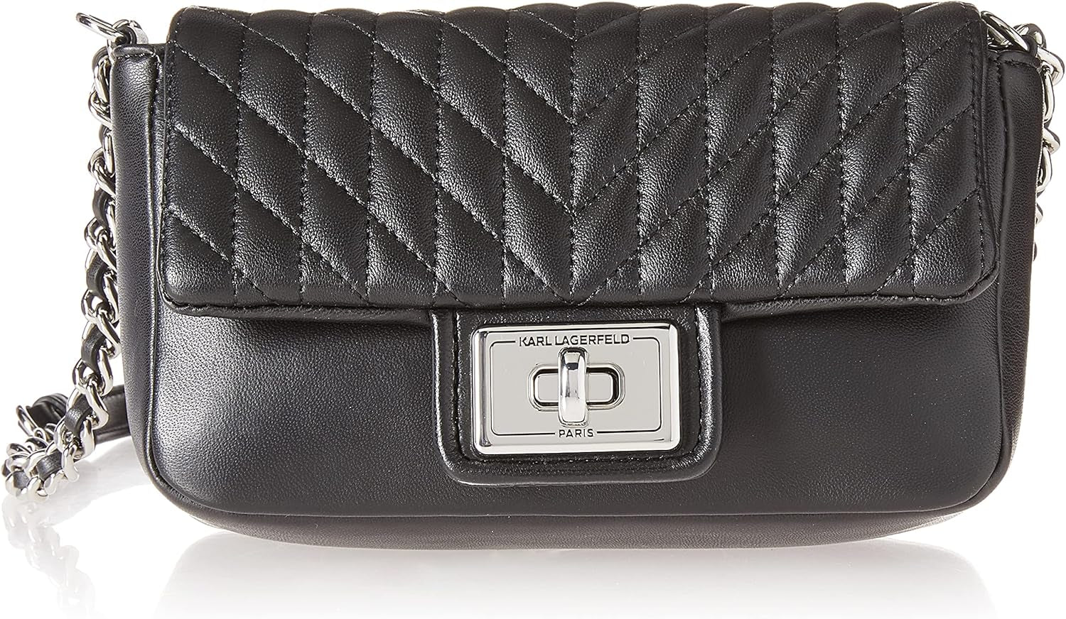 KARL LAGERFELD Bolso bandolera Agyness Bolsos Mujer Naty Shop Black/Silver