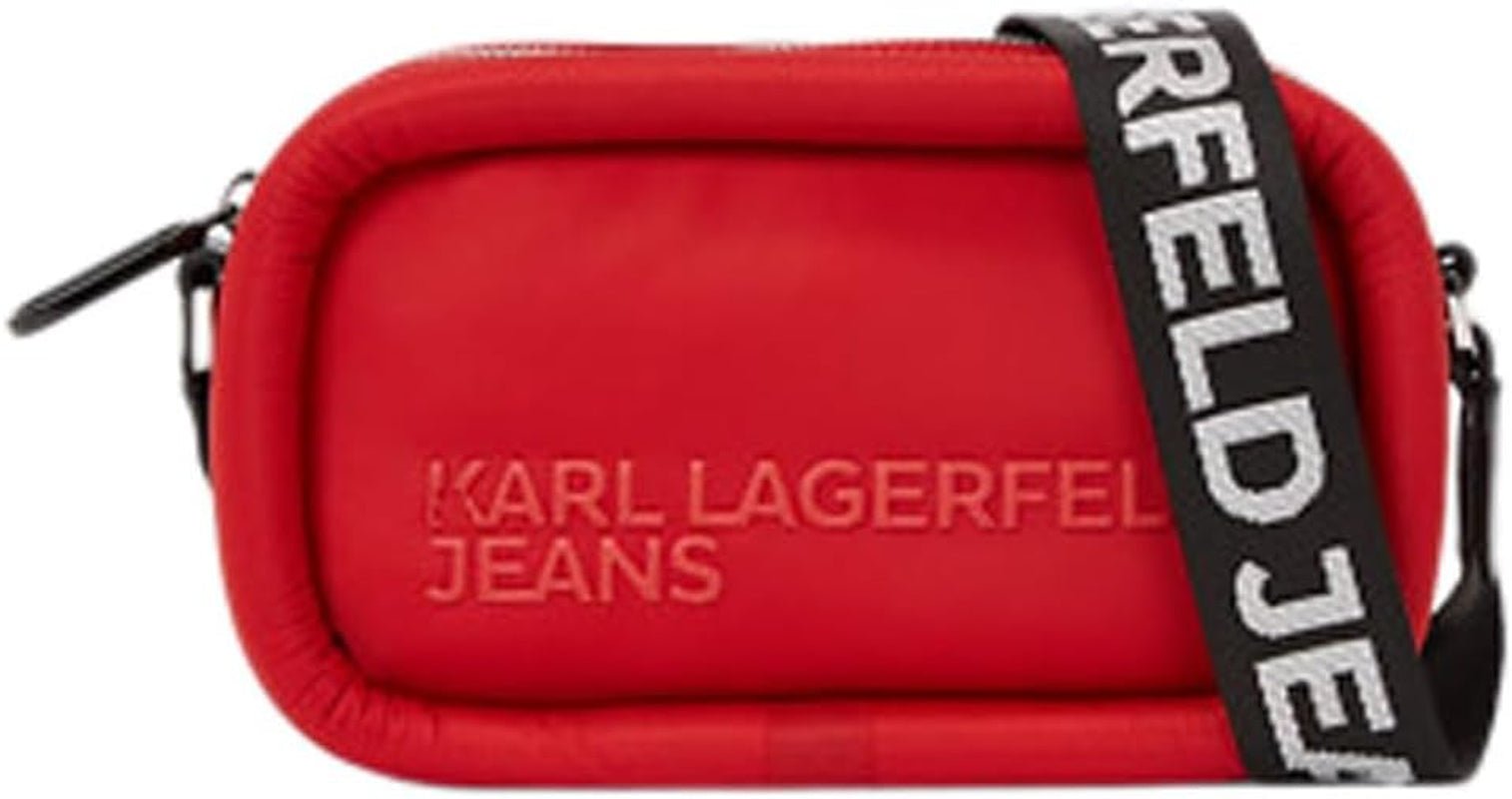 KARL LAGERFELD JEANS Bolso Cámara Puffy Bolsos Bandolera Mujer Naty Shop Pompeian Red