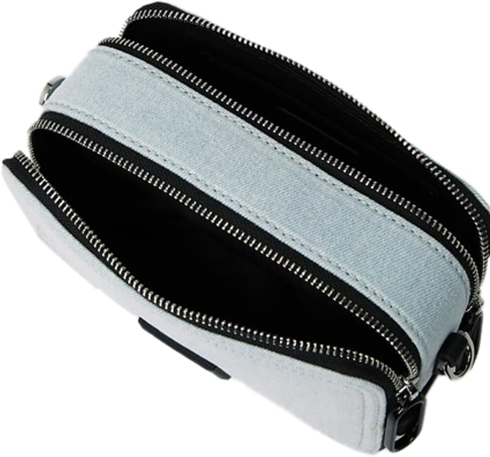 Karl Lagerfeld Jeans Bandolera Box Logo Camera Bag Mujer, Azul Claro Bolsos Mujer Naty Shop