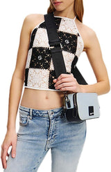 Karl Lagerfeld Jeans Bandolera Box Logo Camera Bag Mujer, Azul Claro Bolsos Mujer Naty Shop