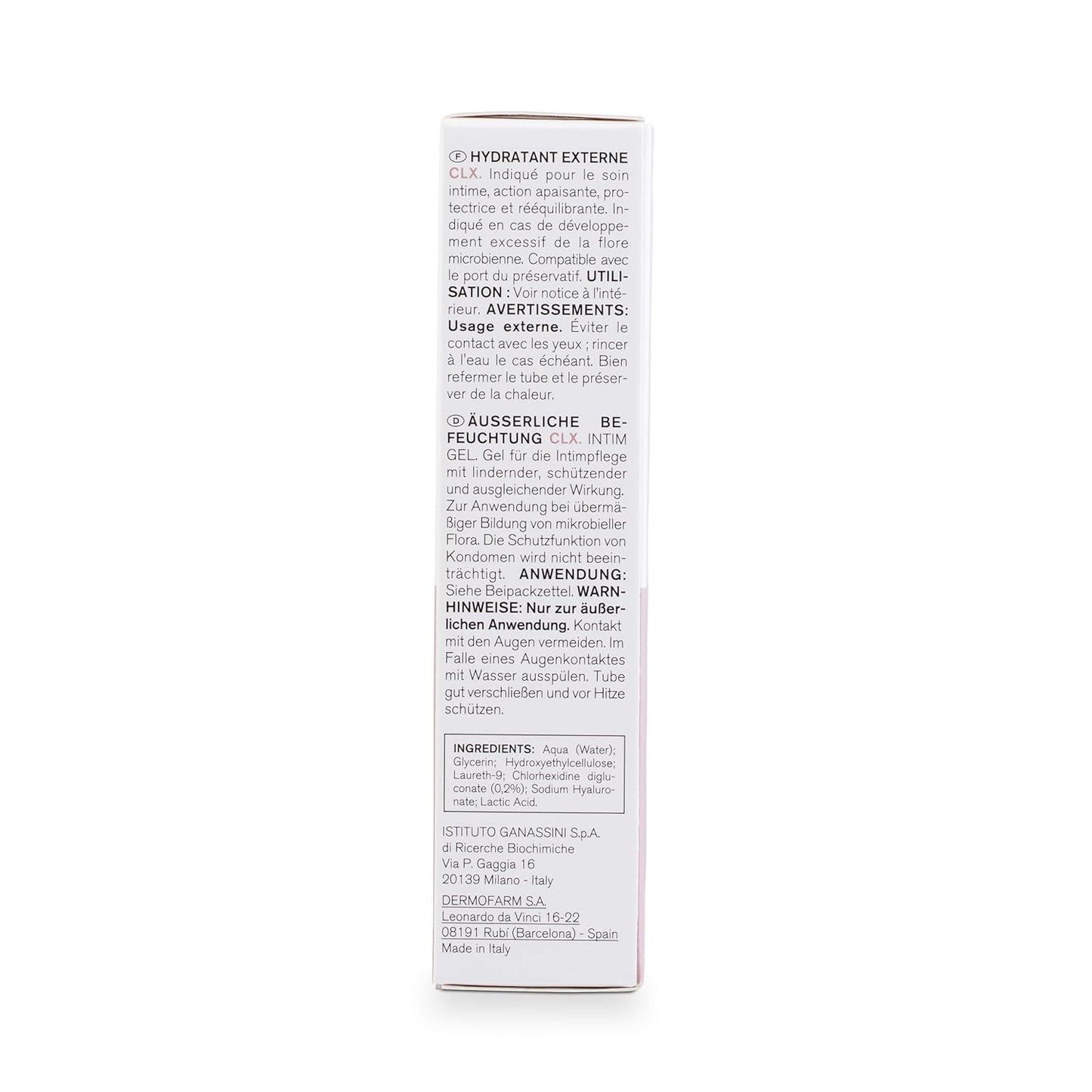 Lab - Crema hidratante externa CLX, Crema hidratante para zonas íntimas externas, Clorhexidina y aloe vera, Hipoalergénica, Sin Parabenos, Testada dermatológica y ginecológicamente - 30 ml Infantil - Baño y Cuidado de la piel Naty Shop