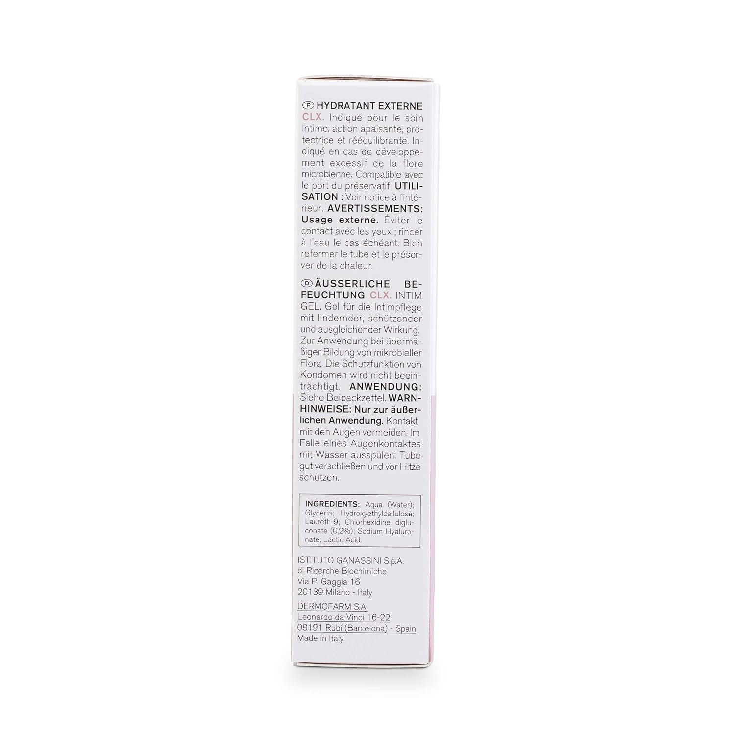 Lab - Crema hidratante externa CLX, Crema hidratante para zonas íntimas externas, Clorhexidina y aloe vera, Hipoalergénica, Sin Parabenos, Testada dermatológica y ginecológicamente - 30 ml Infantil - Baño y Cuidado de la piel Naty Shop