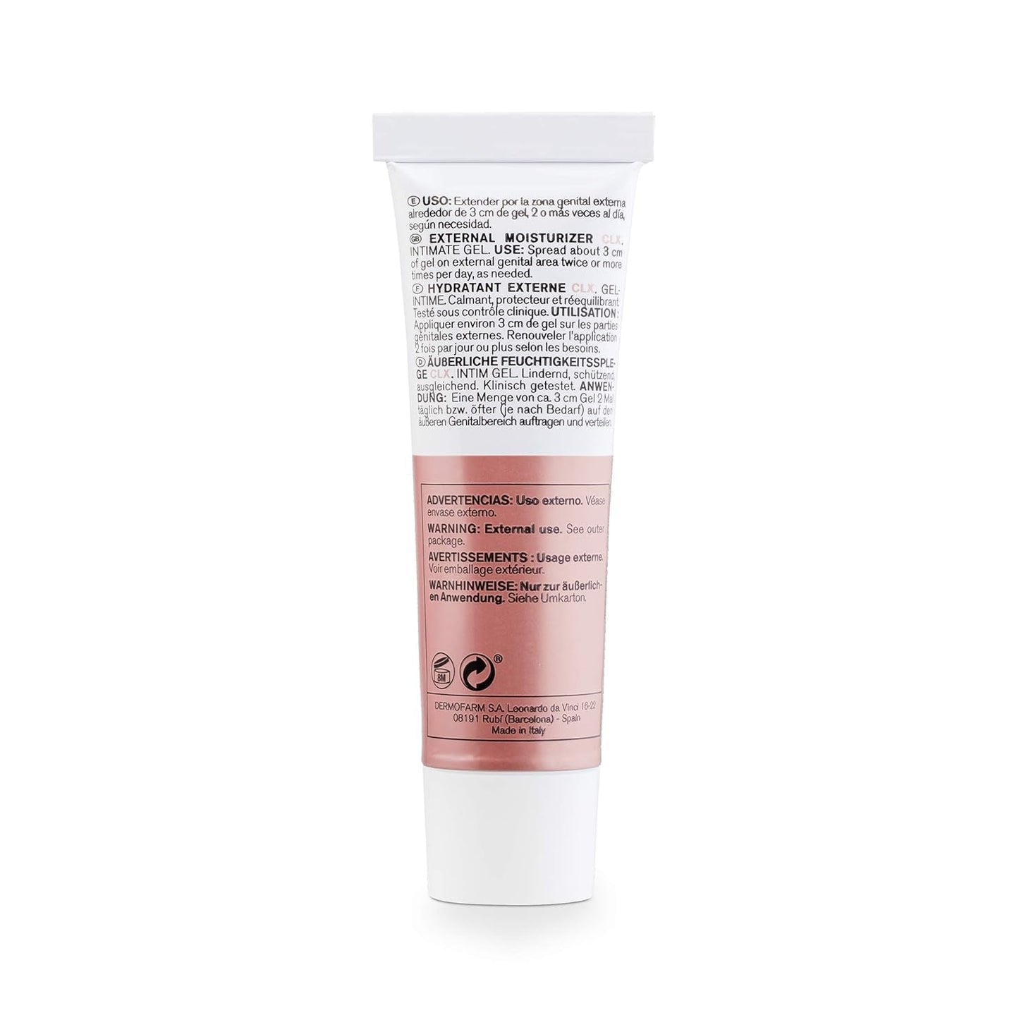 Lab - Crema hidratante externa CLX, Crema hidratante para zonas íntimas externas, Clorhexidina y aloe vera, Hipoalergénica, Sin Parabenos, Testada dermatológica y ginecológicamente - 30 ml Infantil - Baño y Cuidado de la piel Naty Shop