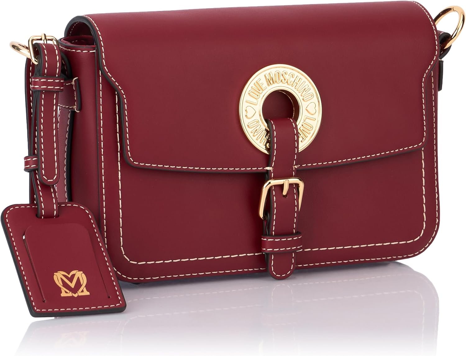 Love Moschino Bolso De Hombro Mujer Burdeos Talla Única Bolsos Mujer Naty Shop