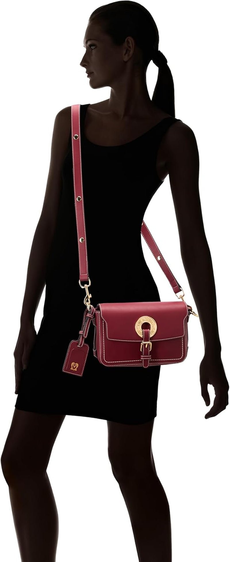 Love Moschino Bolso De Hombro Mujer Burdeos Talla Única Bolsos Mujer Naty Shop