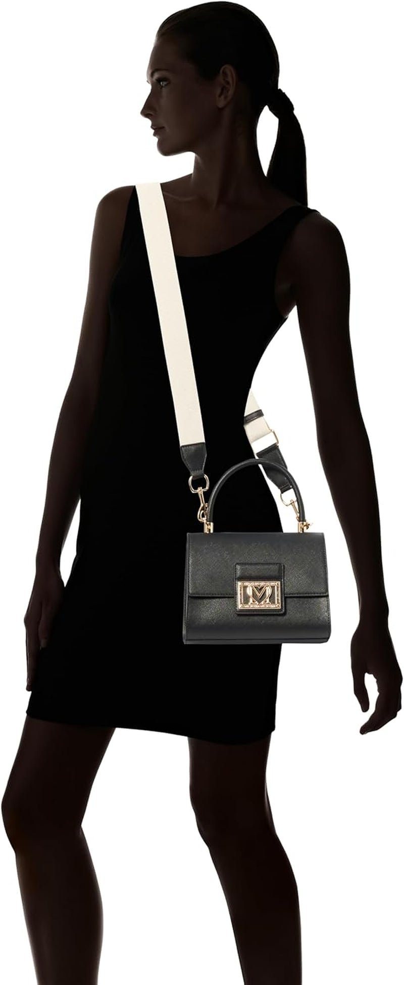 Love Moschino Mujer BORSA A Mano, Nero BORSA A Mano, Nero Mujer Bolsos Naty Tienda