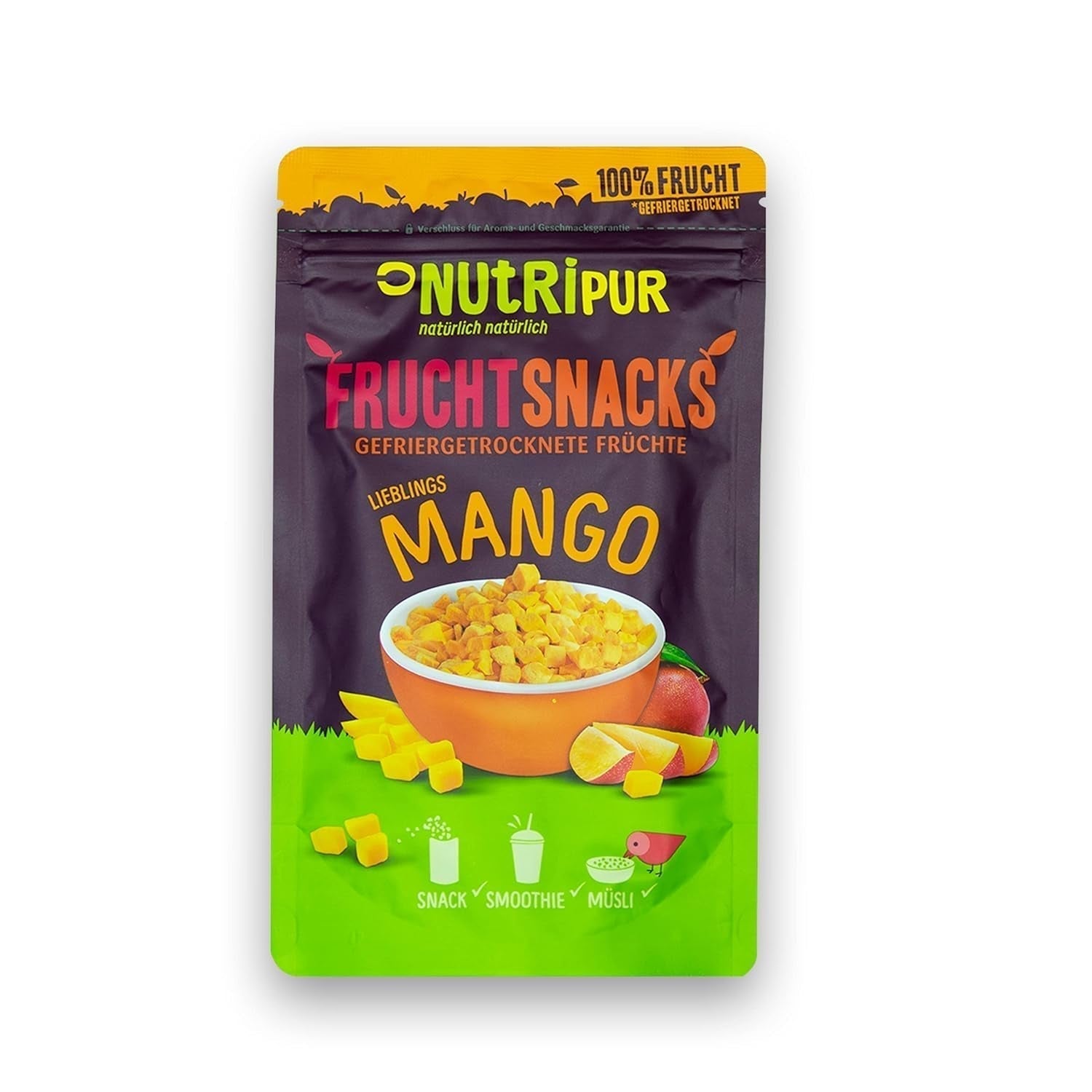 Mango liofilizado: 100g de fruta liofilizada procedente de trozos tiernos de mango sin azúcar añadido - mango seco - mango seco - fruta seca - fruta seca de NutriPur Productos deshidratados Naty Shop Título predeterminado