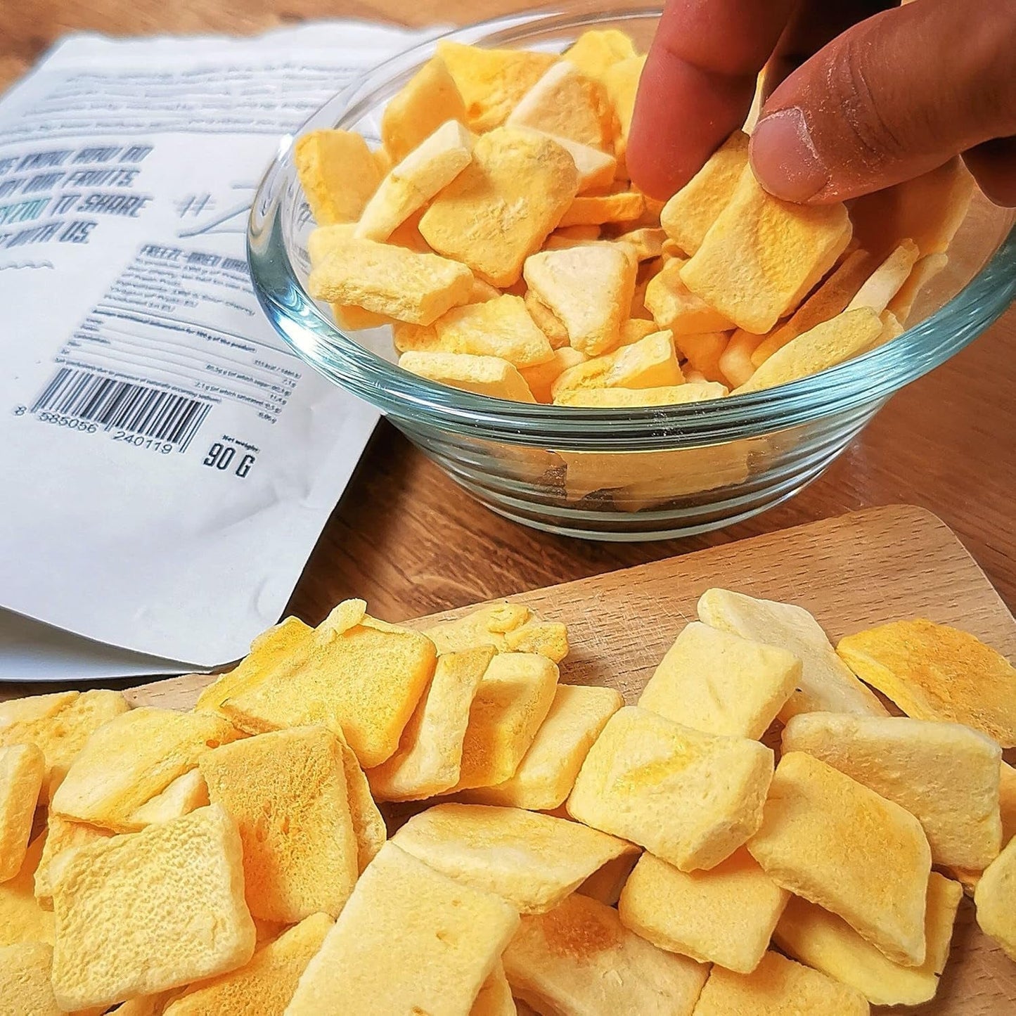 Mango liofilizado | Mango liofilizado sin azúcar añadido | Mango liofilizado Fruta del mango Mango seco | Mango seco Frutos secos sin aditivos | Mango seco ZingyZoo (100g) Naty Shop productos deshidratados
