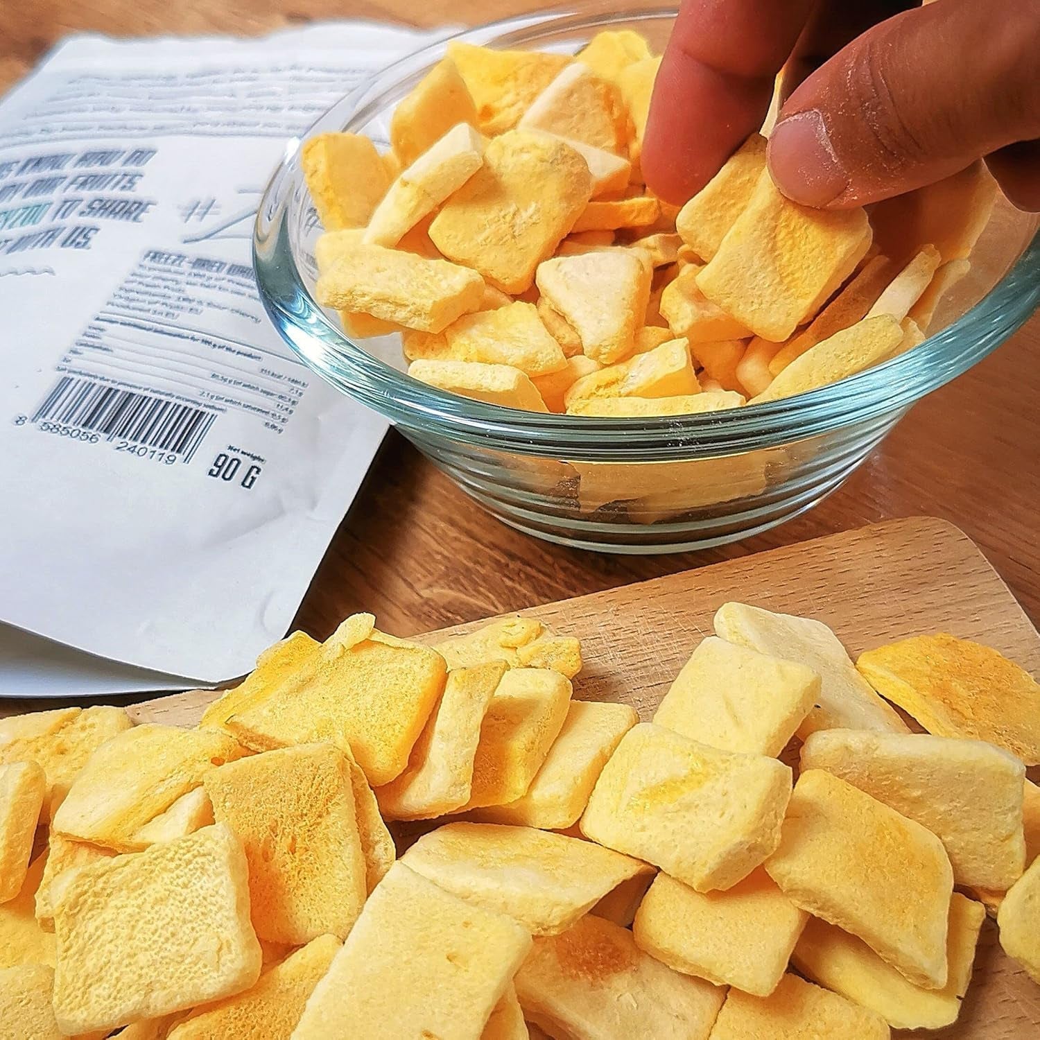 Mango liofilizado | Mango liofilizado sin azúcar añadido | Mango liofilizado Fruta del mango Mango seco | Mango seco Frutos secos sin aditivos | Mango seco ZingyZoo (100g) Naty Shop productos deshidratados
