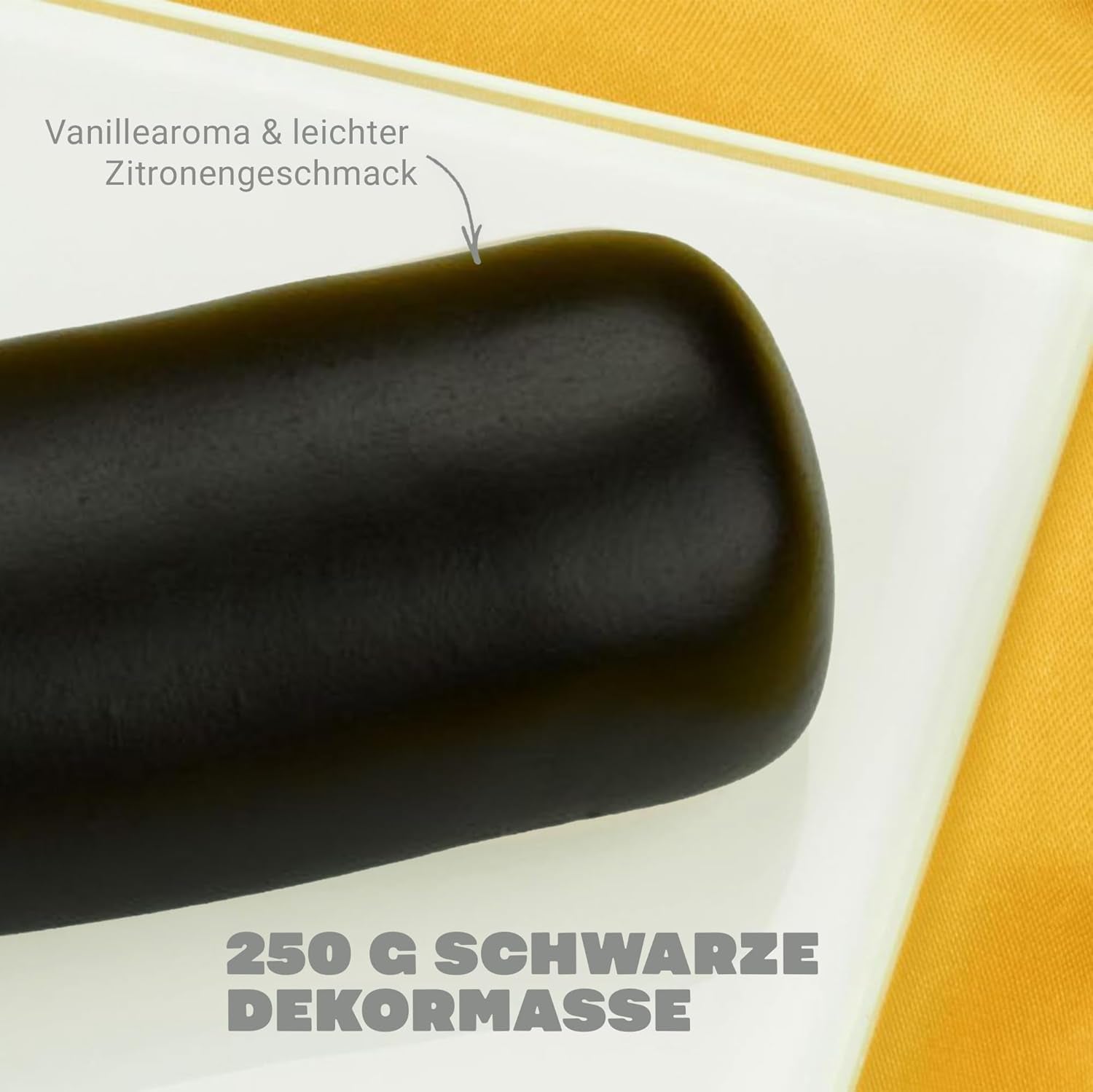 Set Massa Ticino 1x Fondant Blanco 250g y 1x Fondant Negro 250g - Pasta de azúcar premium para tartas, fondant en rollo - Perfecto para tartas, modelado y decoración - Fondant para panaderos profesionales y aficionados Pasta de azúcar Naty Shop