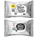 Massa Ticino Set 1x fondant blanco 250g y 1x fondant negro 250g - Pasta de azúcar premium para tartas, fondant en rollo - Perfecto para tartas, modelado y decoración - Fondant para panaderos profesionales y aficionados Pasta de azúcar Naty Shop Default Title