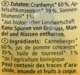 Arándanos rojos ecológicos, 100g Naty Shop productos deshidratados