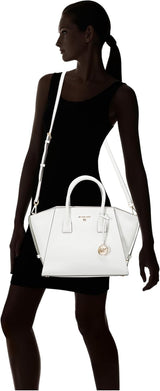 MICHAEL KORS Bolso Satchel Avril LG TZ de mujer, Opticwhite Bolsos Mujer Naty Shop