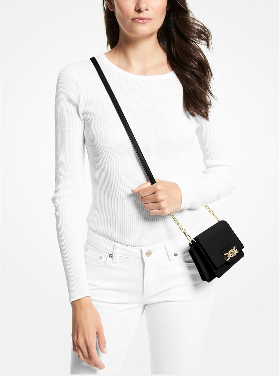Michael Kors Ladies Heather Phn CHN Xbody Bag Bolsos Mujer Naty Shop