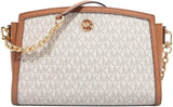 Michael Kors Ladies Lg Ew Xbody Bag Bolsos De Mujer Naty Shop Vainilla/Acrn