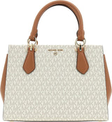 Michael Kors Ladies Md Satchel Bag Bolsos Mujer Naty Shop Vainilla/Acrn
