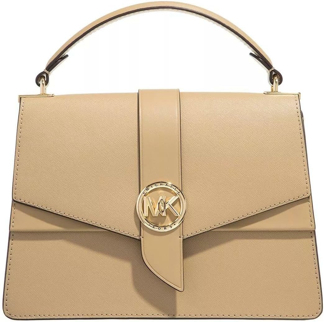 Michael Kors Ladies Md Th Satchel Bolso Verde Mujer Naty Shop Camel