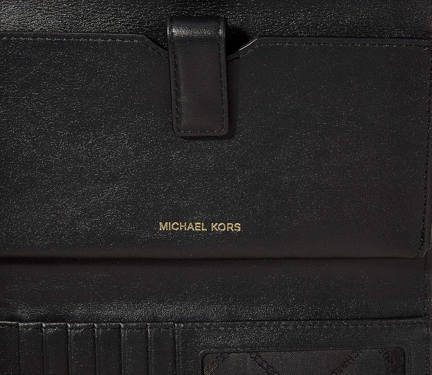 Michael Kors Money Pieces Tarjetero Mujer, Marrón (Equipaje), 2.5x9.5x11.4 cm (L x H) Cartera Mujer Naty Shop