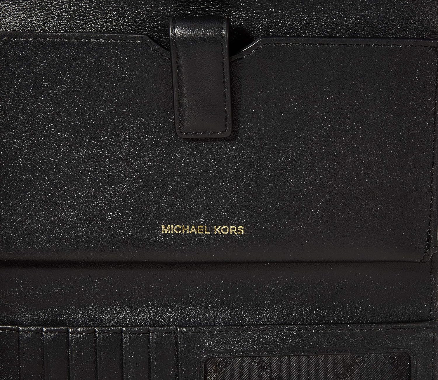 Michael Kors Money Pieces Tarjetero Mujer, Marrón (Equipaje), 2.5x9.5x11.4 cm (L x H) Cartera Mujer Naty Shop