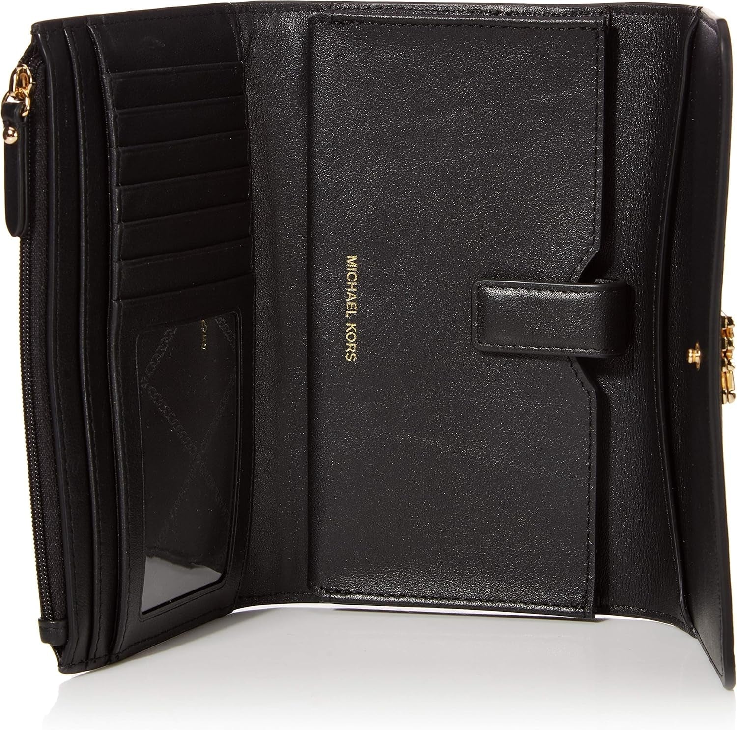 Michael Kors Money Pieces Tarjetero Mujer, Marrón (Equipaje), 2.5x9.5x11.4 cm (L x H) Cartera Mujer Naty Shop