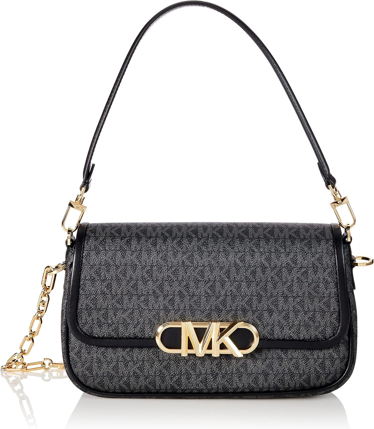 Michael Kors Bolso De Hombro Parker Md Conv Pouchette Mujer Bolsos Naty Shop Black