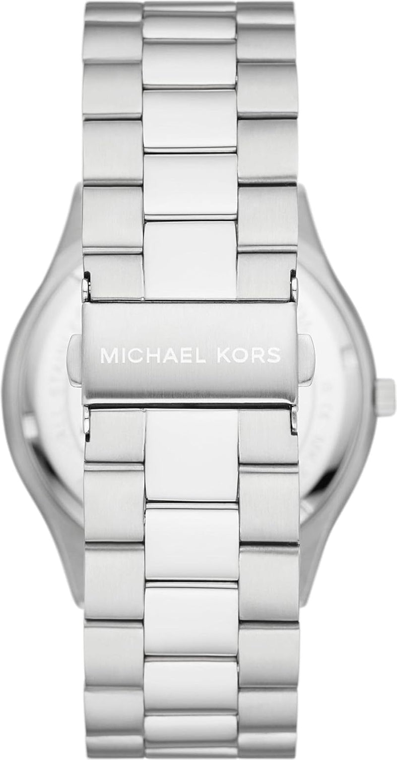 Michael Kors - Reloj Hombre Slim Runway Collection Acero Inoxidable Color Plata MK1060SET Cartera Hombre Naty Shop