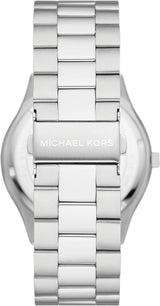 Michael Kors - Reloj Hombre Slim Runway Collection Acero Inoxidable Color Plata MK1060SET Cartera Hombre Naty Shop