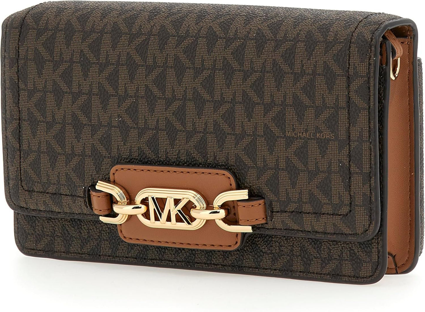 MICHAEL KORS Mujer Bolso Heather PHN CHN XBODY, Marrón Oscuro Mujer Bolsos Naty Shop