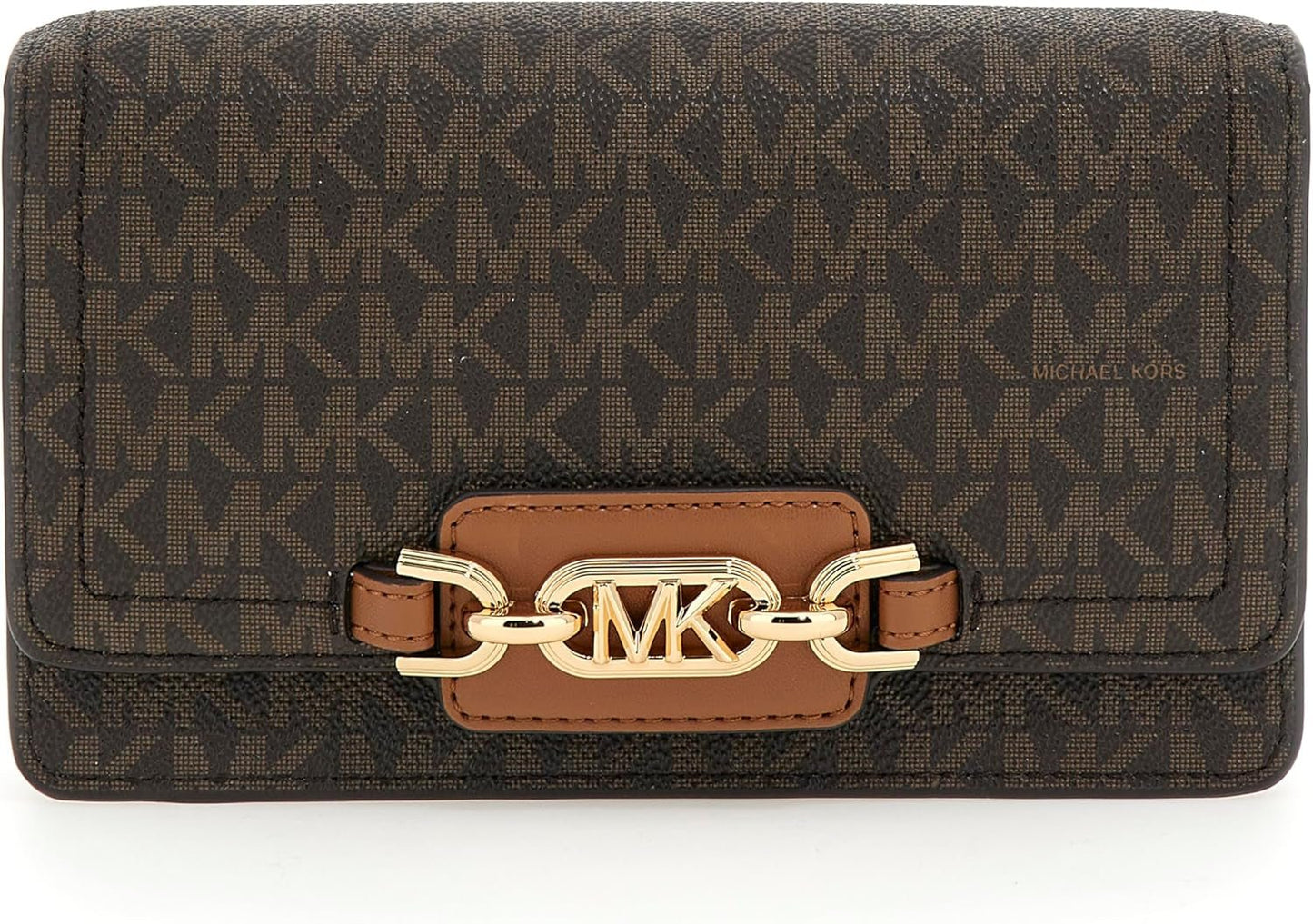 MICHAEL KORS Mujer Bolso Heather PHN CHN XBODY, Marrón Oscuro Mujer Bolsos Naty Shop Default title