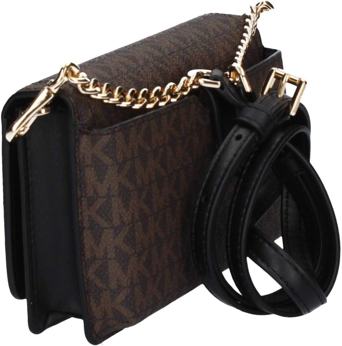 Michael Kors Mujer Sm Phn CHN Xbody Bag, Brown/Blk Bolsos Mujer Naty Shop