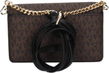 Michael Kors Mujer Sm Phn CHN Xbody Bag, Brown/Blk Bolsos Mujer Naty Shop