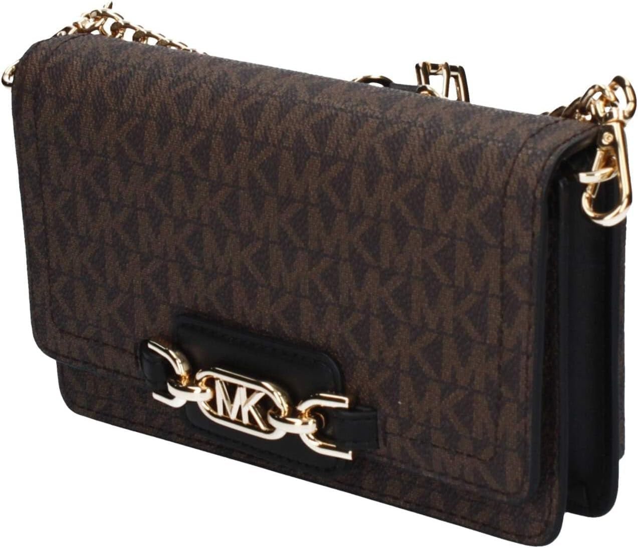 Michael Kors Mujer Sm Phn CHN Xbody Bag, Brown/Blk Bolsos Mujer Naty Shop