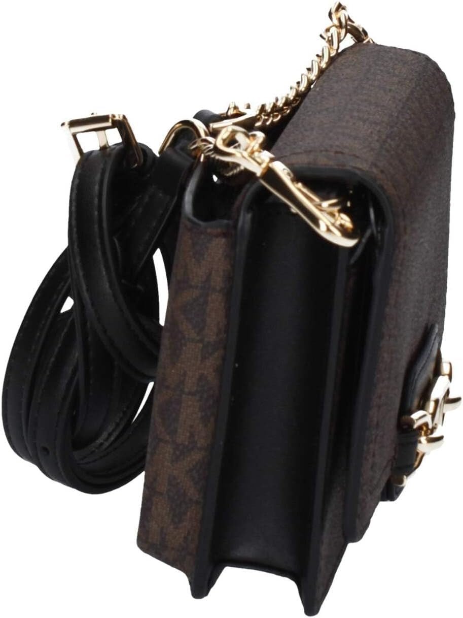 Michael Kors Mujer Sm Phn CHN Xbody Bag, Brown/Blk Bolsos Mujer Naty Shop