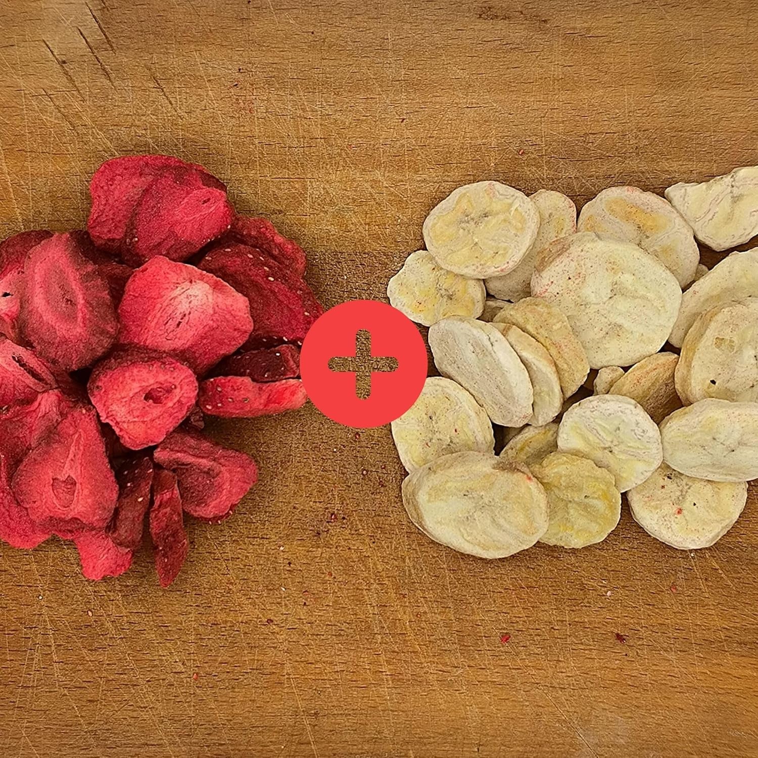 Mix de frutas liofilizadas ErdBana XL 300g | Plátanos liofilizados + fresas liofilizadas Set degustación de frutas liofilizadas | Mix de frutas liofilizadas de fresa y plátano | ZingyZoo Productos deshidratados Naty Shop