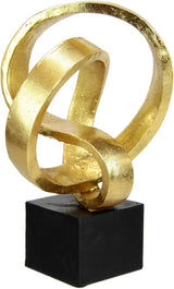 Escultura Deco Moderna Adornos de Arte Imagen 3D Estatua Decoración Moderna Figuras Arte Abstracto Idea de Regalo, Estatuillas y Esculturas de Plata Naty Shop Oro