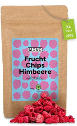 Chips mono liofilizados - Chips de fresa 300g de fresas 100% naturales - frutos tropicales secos - frutos secos de fresa - snack para muesli y postres - chips de fresa Productos deshidratados Naty Shop Frambuesas