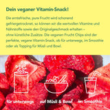 Chips mono liofilizados - Chips de fresa 300g de fresas 100% naturales - frutos tropicales secos - frutos secos de fresa - snack para muesli y postres - chips de fresa Productos deshidratados Naty Shop