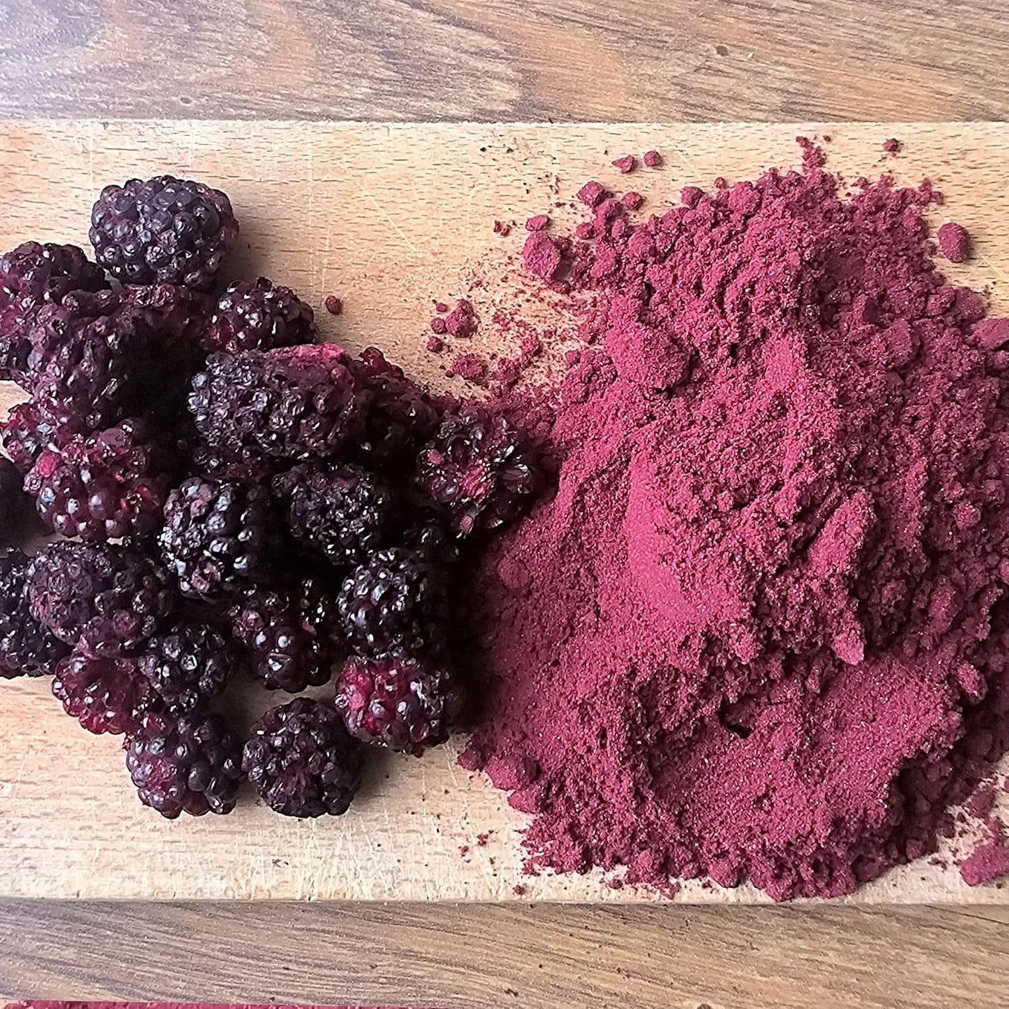 Moras liofilizadas en polvo | 100% fruta liofilizada en polvo Frutos secos naturales sin aditivos | polvo de fruta Fruta liofilizada mora en polvo Productos deshidratados Naty Shop