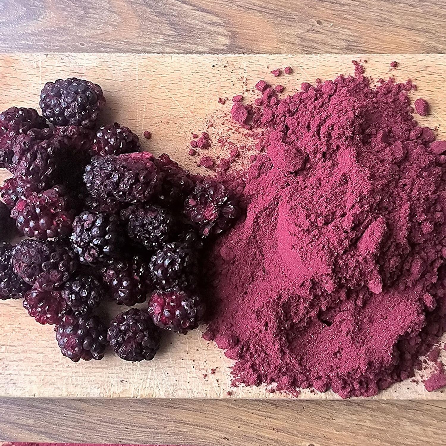 Moras liofilizadas en polvo | 100% fruta liofilizada en polvo Frutos secos naturales sin aditivos | polvo de fruta Fruta liofilizada mora en polvo Productos deshidratados Naty Shop