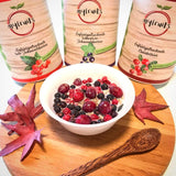 myfruits grosellas negras, fruta liofilizada, 100g, sin añadidos, 100% grosellas negras, frutas liofilizadas y secas para muesli o papilla... Productos deshidratados Naty Shop