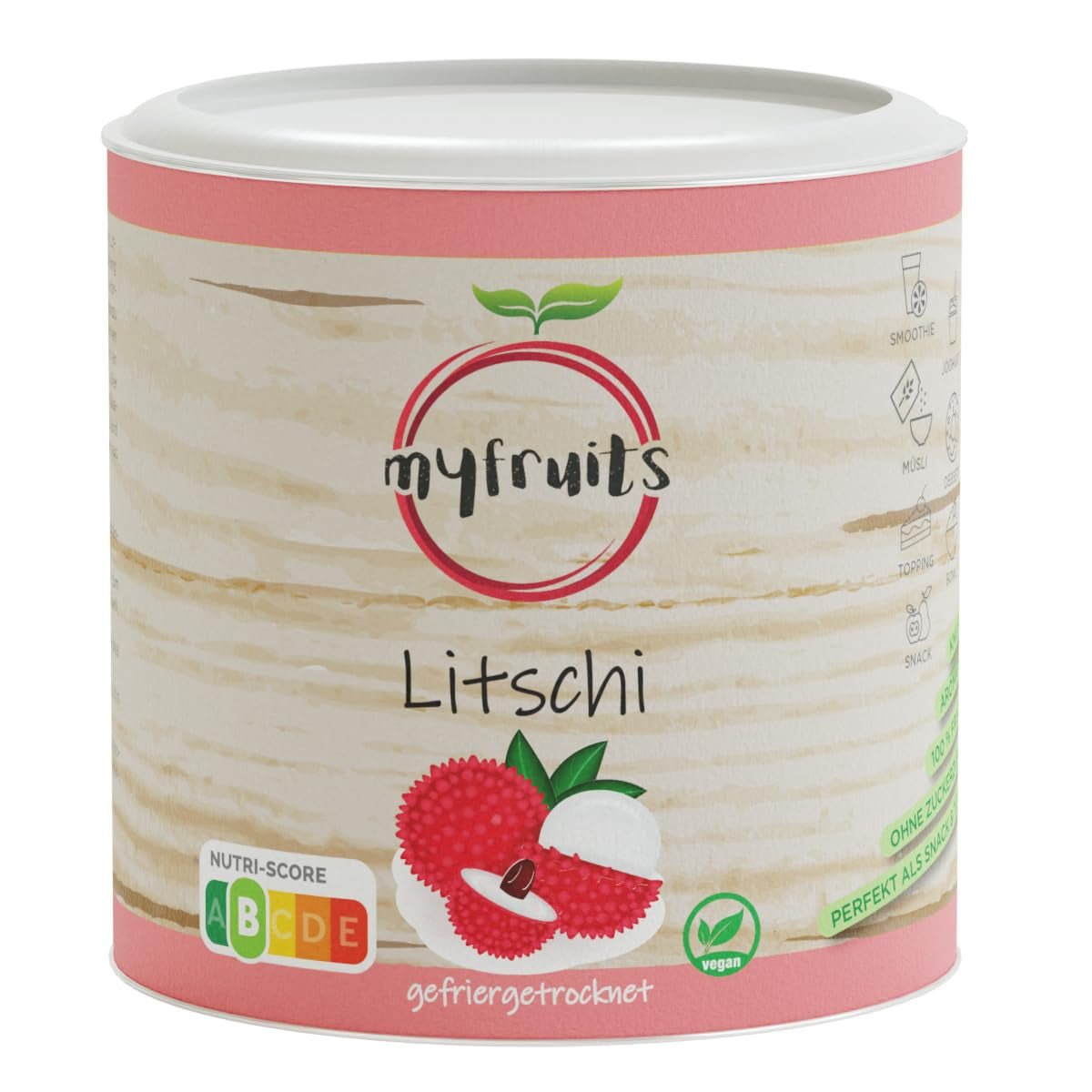 myfruits lichi liofilizado, 80g, sin añadidos, 100% fruta, fruta liofilizada y frutos secos Productos deshidratados Naty Shop Título predeterminado
