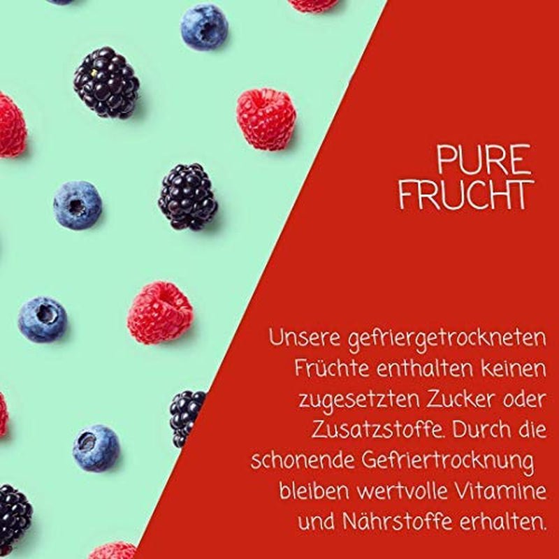 myfruits berry mix, 300g, mix de frutas y bayas liofilizadas, sin azúcares añadidos, fresas, frambuesas, grosellas rojas, mix de frutos secos Productos deshidratados Naty Shop