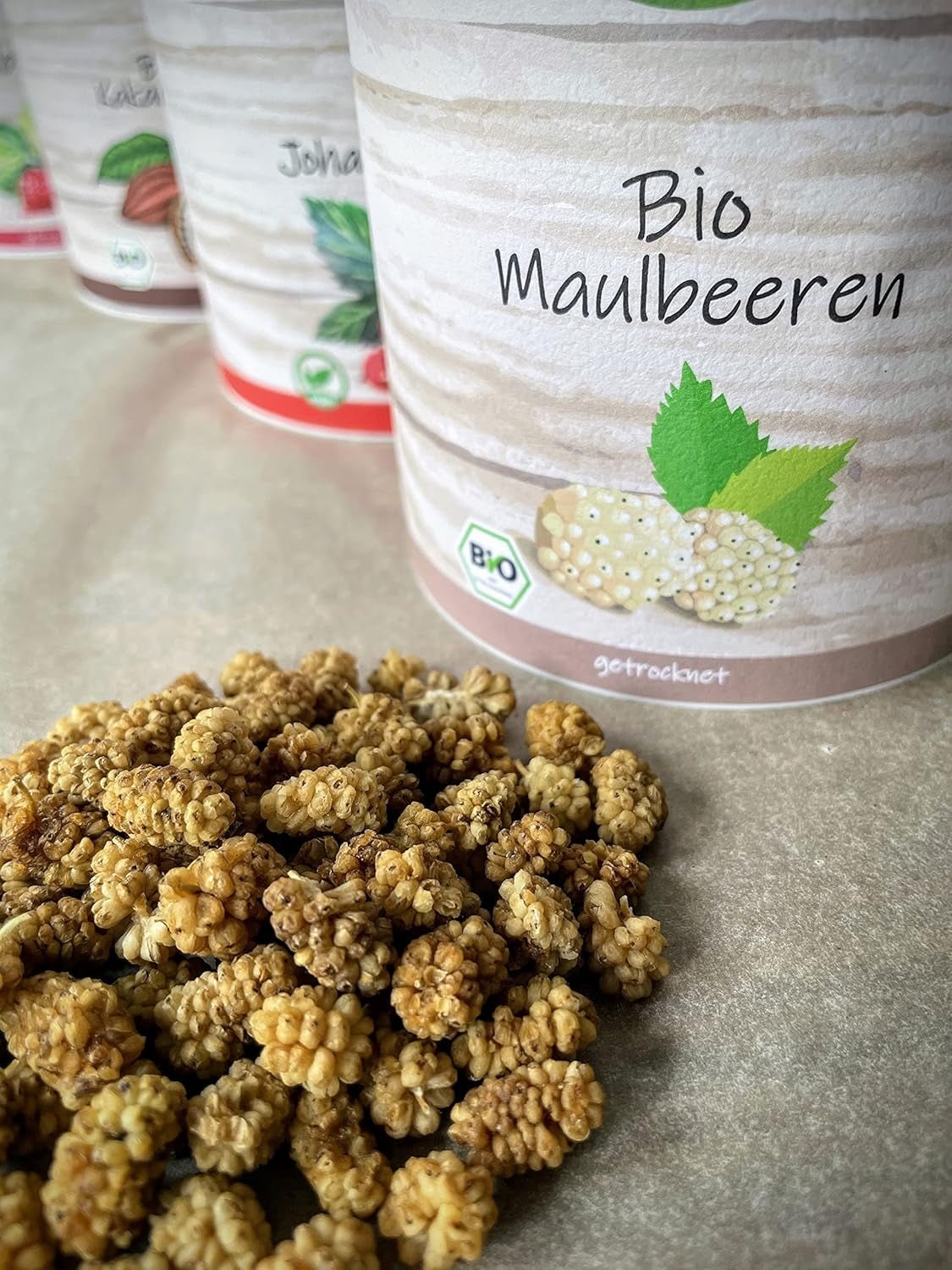 myfruits moras secas ecológicas, 750g, secadas al sol, sin aditivos. Procedente de agricultura ecológica certificada, moras blancas deshidratadas Naty Shop productos deshidratados