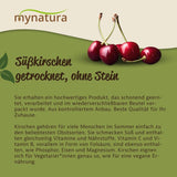 Mynatura cerezas dulces, secas y sin pepitas I Sin azúcar I Frutos secos I Sin aditivos I Repostería I Cerezas I Snack I Muesli I Vegano I Bolsa (1x 1000g) Productos deshidratados Naty Shop