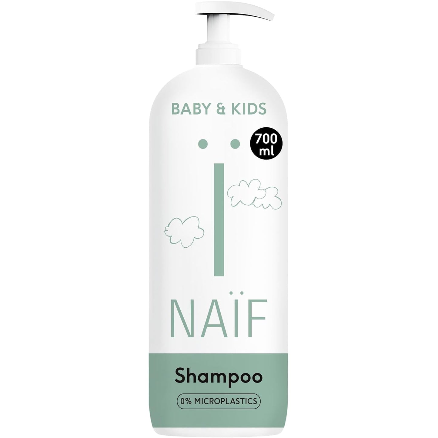 Naïf - Champú de cuidado - para bebés y niños - Champú para bebés con ingredientes naturales - 100% vegano - 0% SLES - Sin microplásticos, siliconas y parabenos - 200 ml Infantil - Baño y Cuidado Naty Shop Xl