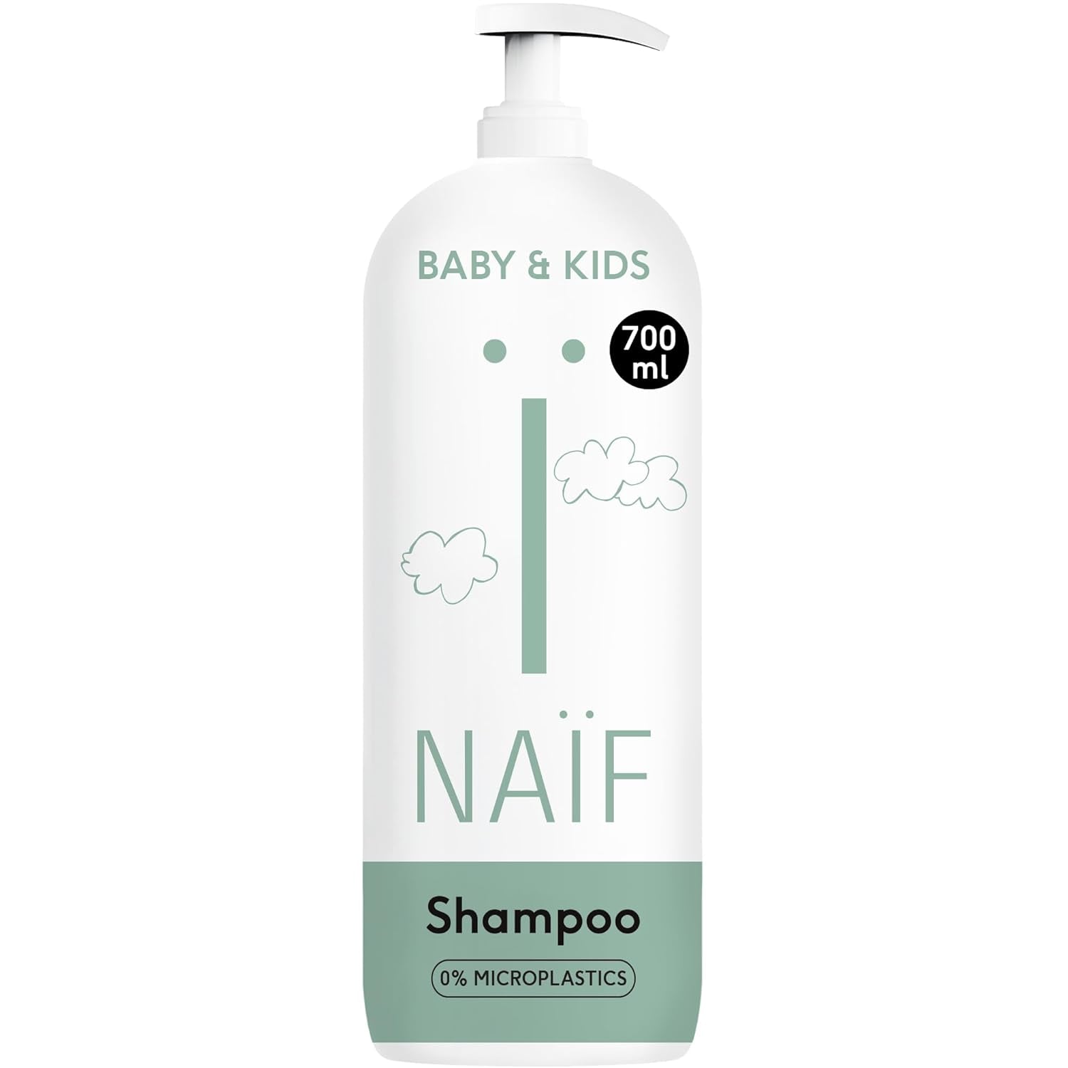 Naïf - Champú de cuidado - para bebés y niños - Champú para bebés con ingredientes naturales - 100% vegano - 0% SLES - Sin microplásticos, siliconas y parabenos - 200 ml Infantil - Baño y Cuidado Naty Shop Xl
