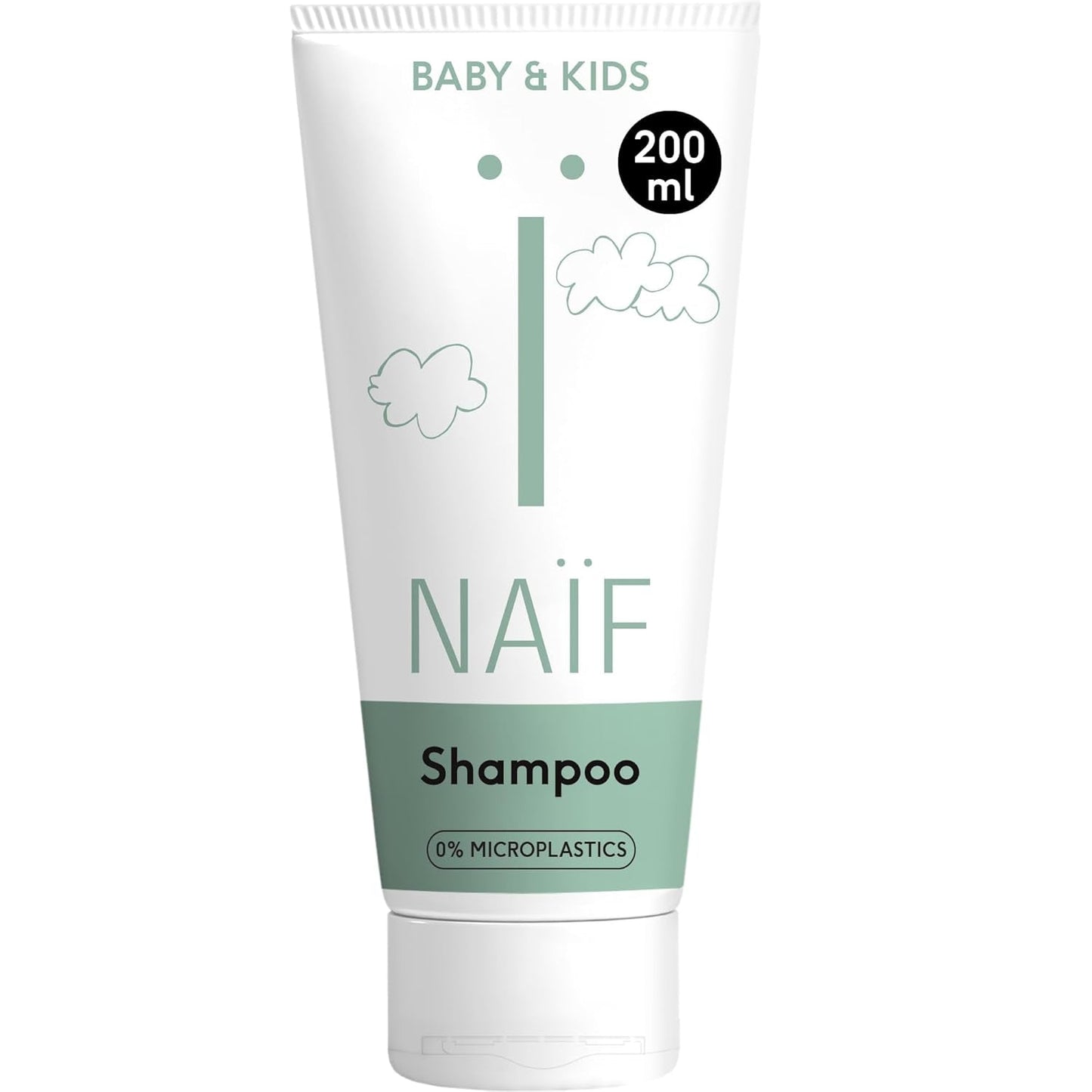 Naïf - Champú de cuidado - para bebés y niños - Champú para bebés con ingredientes naturales - 100% vegano - 0% SLES - Sin microplásticos, siliconas y parabenos - 200 ml Infantil - Baño y cuidado Naty Shop M