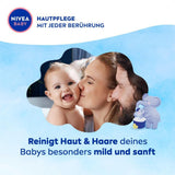 NIVEA BABY baño y champú de pies a cabeza, champú vegano suave para piel y cabello infantil con aceite de almendras, gel de ducha relajante con fórmula hipoalergénica sin parabenos ni microplásticos (200 ml) Infantil - Baño y Cuidado de la piel Naty Shop