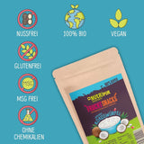 Coco liofilizado: 50g fruta liofilizada - dulces veganos cubitos de coco endulzados - frutos secos naturales de NutriPur Productos deshidratados Naty Shop