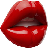 Objeto de pared Labios, rojo, moderno, objeto decorativo, motivo labios, decoración de habitaciones, decoración de estanterías, accesorio, salón, recibidor, oficina, dormitorio, 30 x 23 x 8 cm (A/A/P) Estatuillas y Esculturas Naty Shop